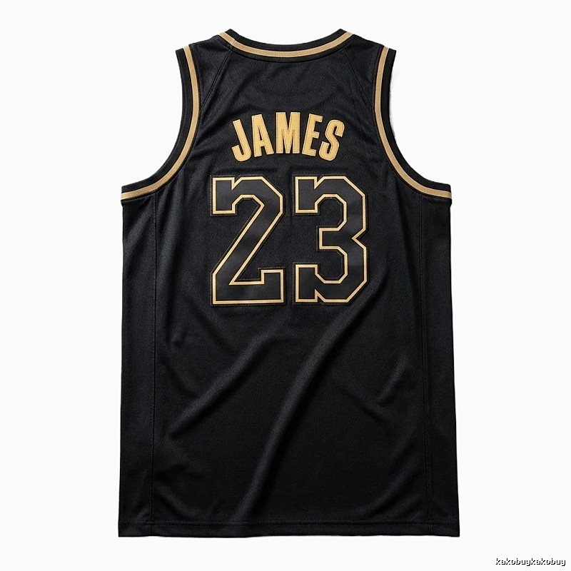 LBJ No.23 black basketball jersey