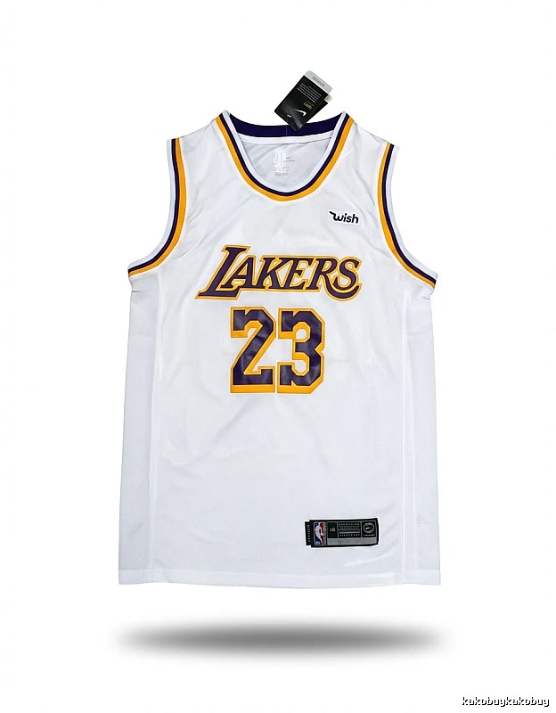 LBJ's retro white jersey of the Lakers