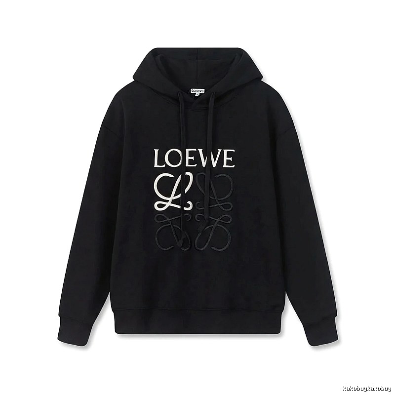 LOEWE letter embroidery style hoodie