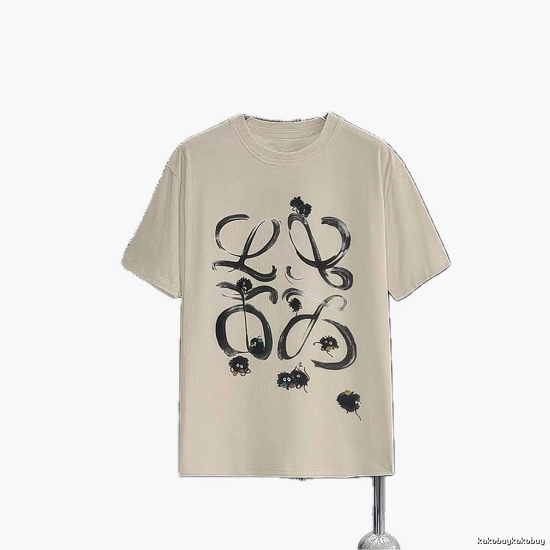 LOEWE x My Neighbor Totoro Co-branded Casual Style Apricot Beige Short-sleeve T-shirt