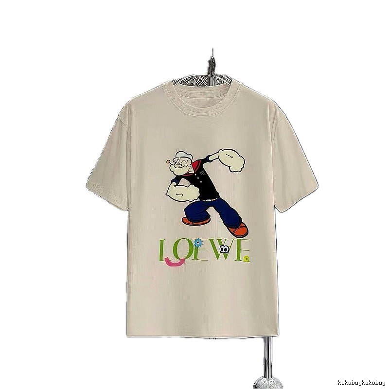 LOEWE x Popeye Co-branded Off-white Casual T-Shirt