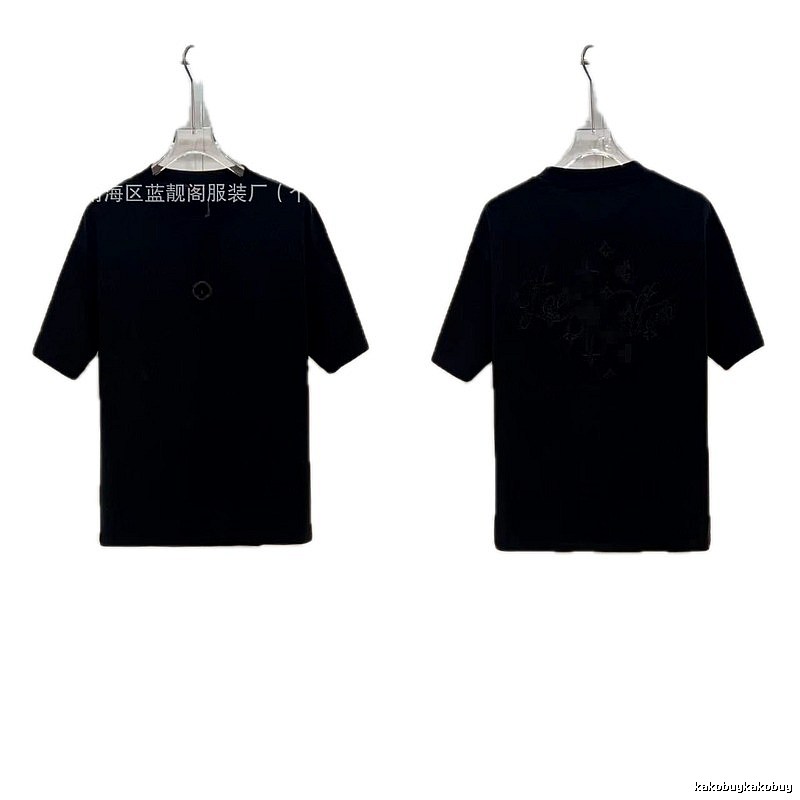 Louis Vuitton Monogram Trendy & Cool Black Short-sleeve T-shirt