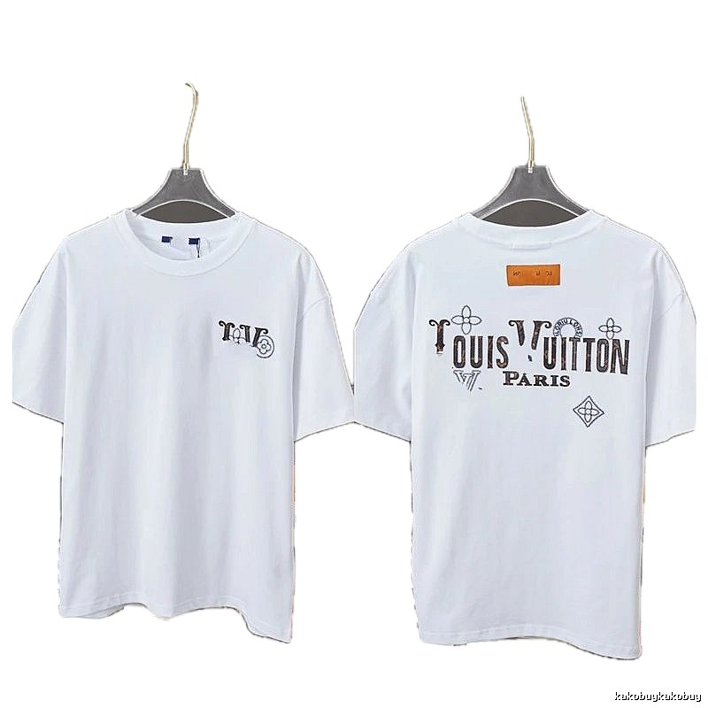 Louis Vuitton Monogram Vintage Style White T-Shirt