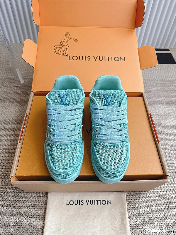 Louis Vuitton Turquoise Low-top Sneaker with Turquoise Low-top in for Casual Outfits