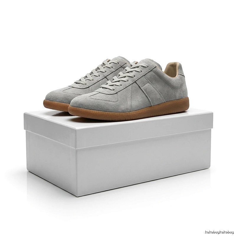 Maison Margiela German training style light gray shoes