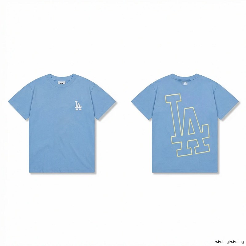 MLB LA Series Simple Style Blue T-shirt
