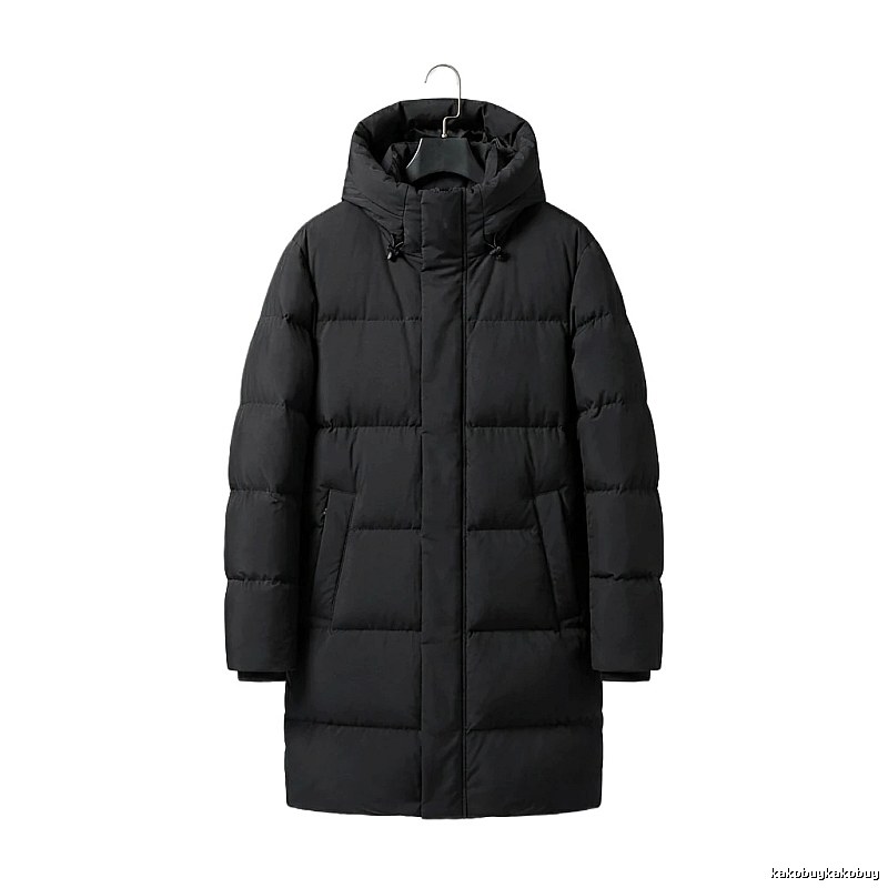 MLB long black down jacket