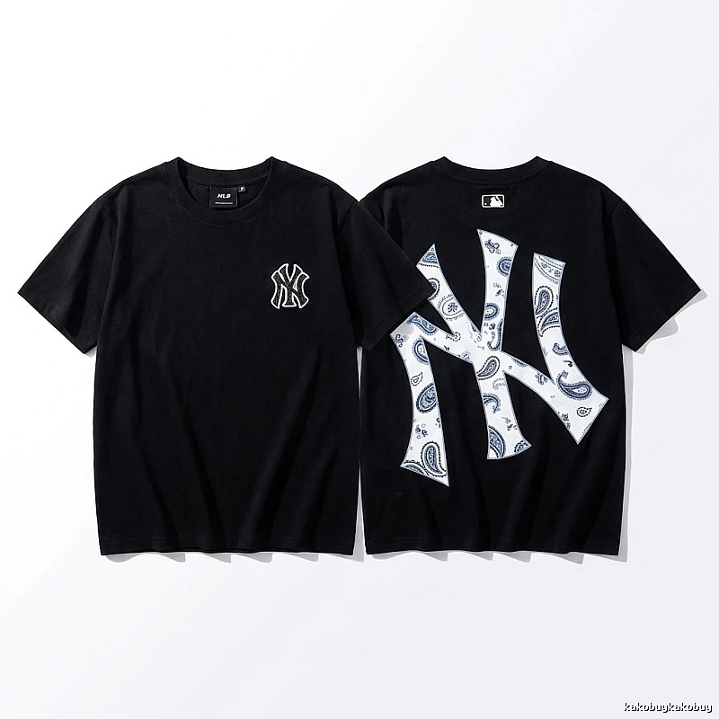 MLB Paisley Pattern Trendy Cool Black T-shirt