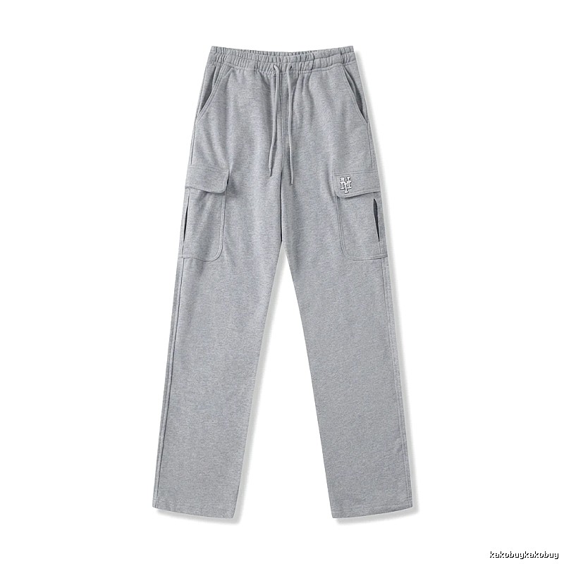 MLB utility-style grey long trousers