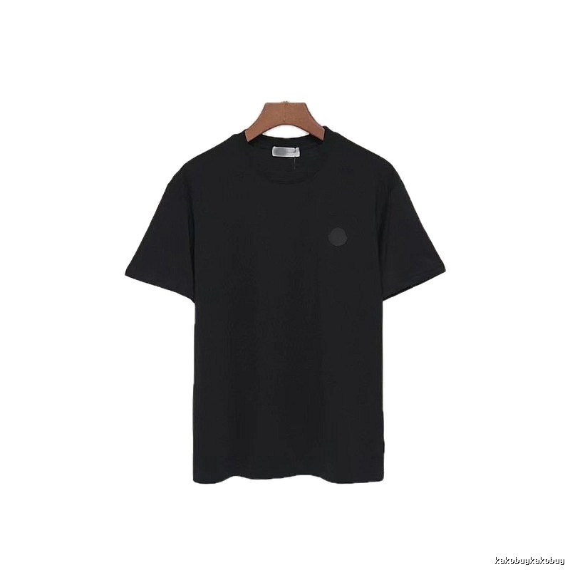 Moncler Classic Minimalist Style Black Short-sleeve T-shirt