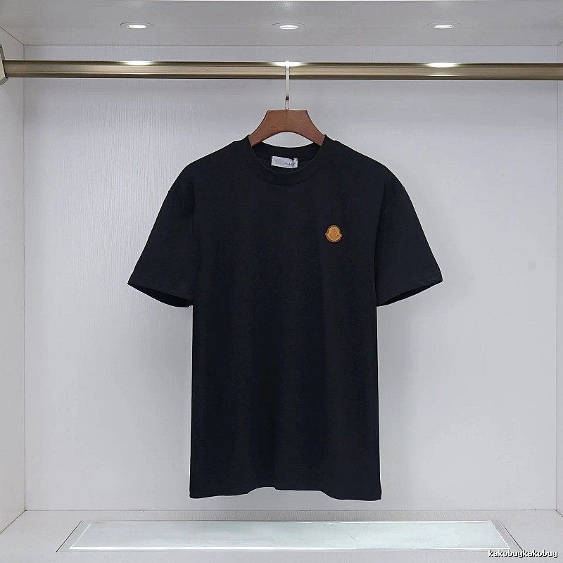 Moncler Classic Minimalist Style Black Short-sleeved T-shirt