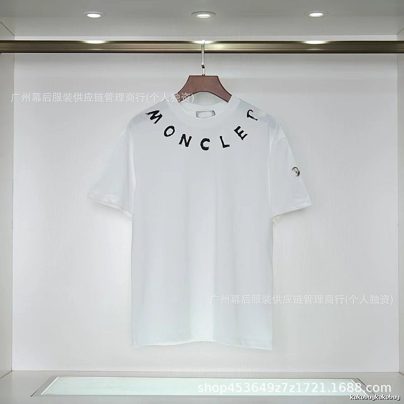 Moncler Graffiti Casual Style White Short-sleeve T-shirt