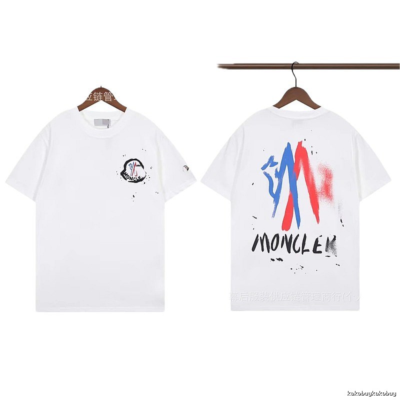 Moncler Graffiti Street Style White Short-sleeve T-shirt