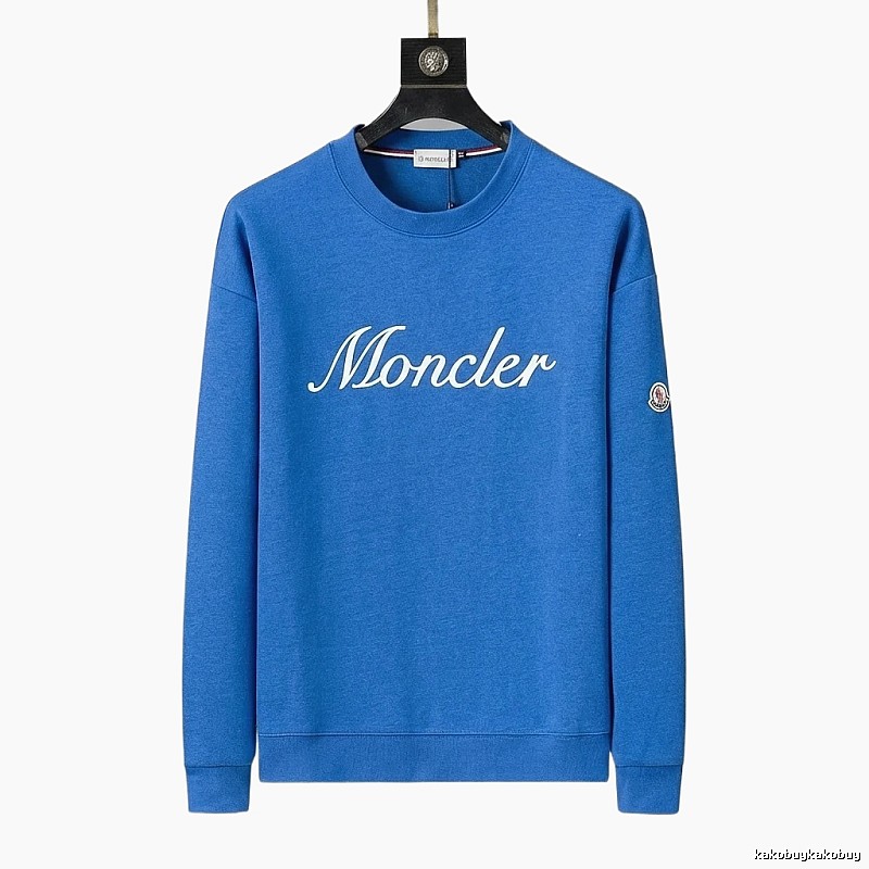 Moncler's simple and fashionable blue sweatshirt