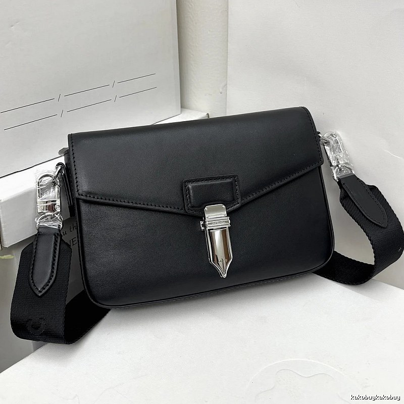 Montblanc Shoulder bag Black Flap Wide