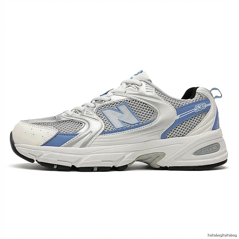 New Balance 530 retro - style athletic shoes (white and blue)
