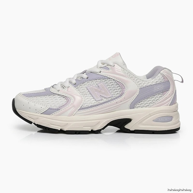 New Balance 530 Retro Style White and Pink Sneakers