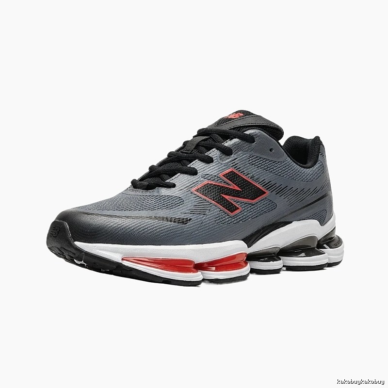 New Balance casual sports grey and red shoes
