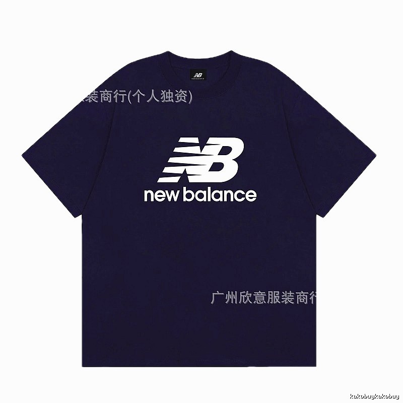 New Balance Printed Casual Navy Short-sleeve T-shirt