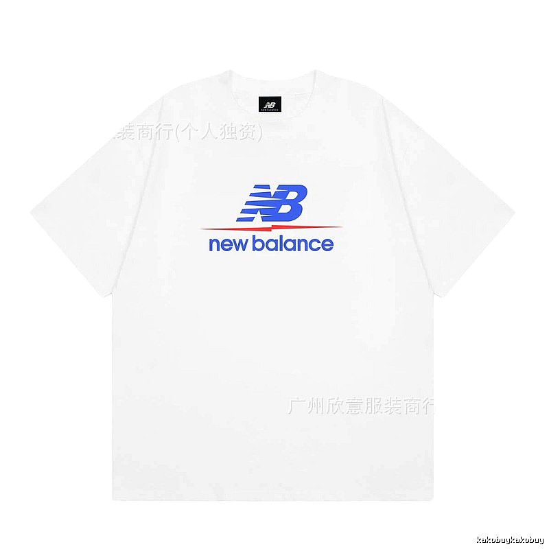 New Balance Printed Casual Style White T-shirt