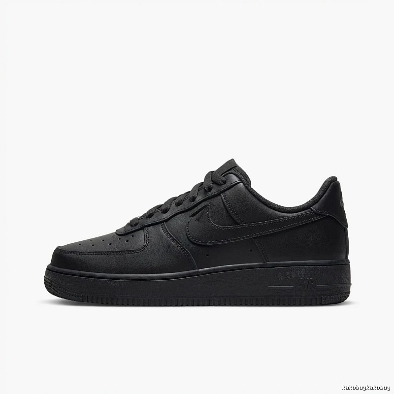 Nike Air Force 1 Simple Black Shoes