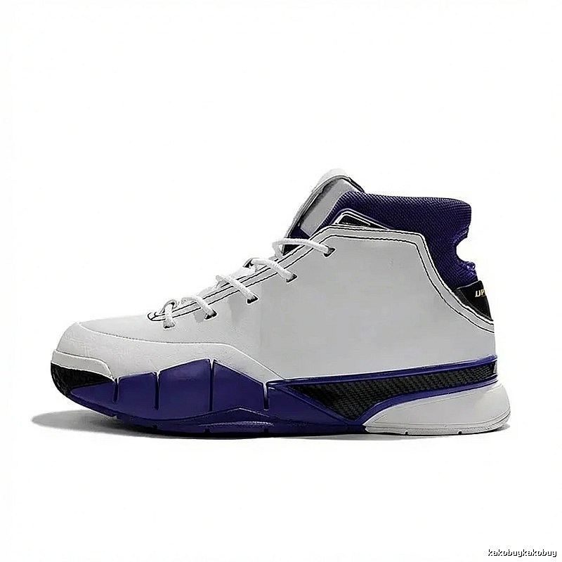 Nike Air Jordan 3 White and Purple High-top Basketball Shoes