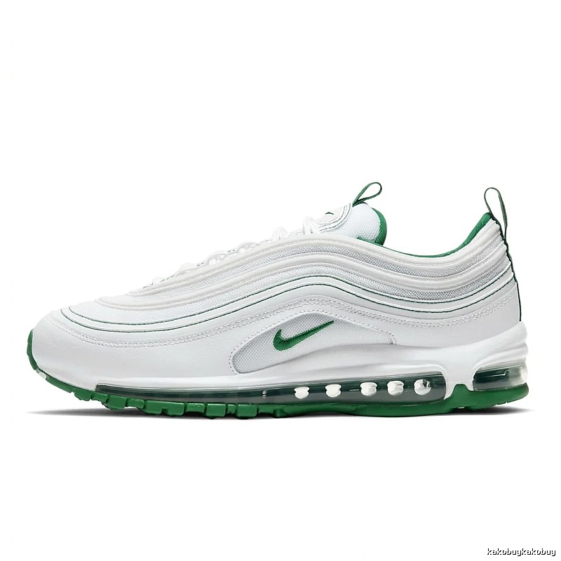 Nike Air Max 97 Trendy White and Green Sports Shoes