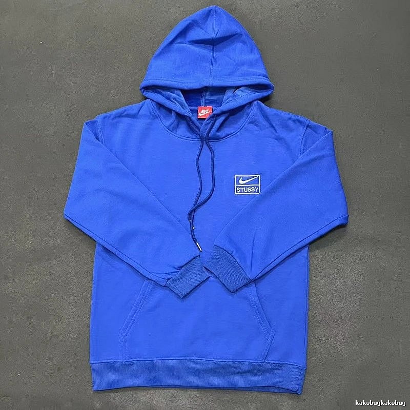 Nike Blue Zip Hoodie Campus Look Swoosh