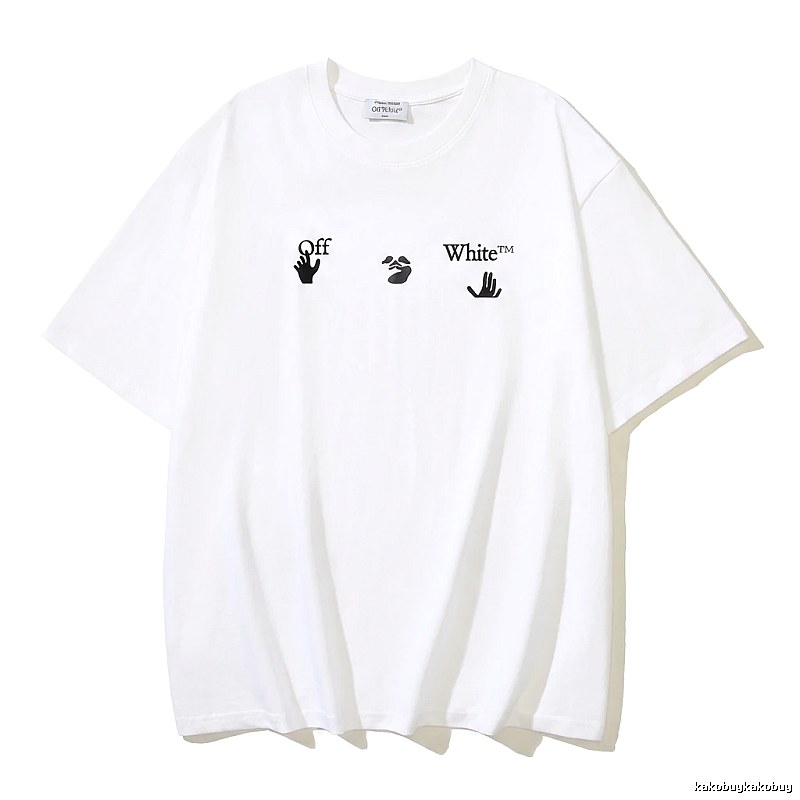 Off-White Gesture Style White T-shirt