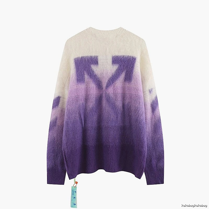 Off-White Gradient Trendy Sweater