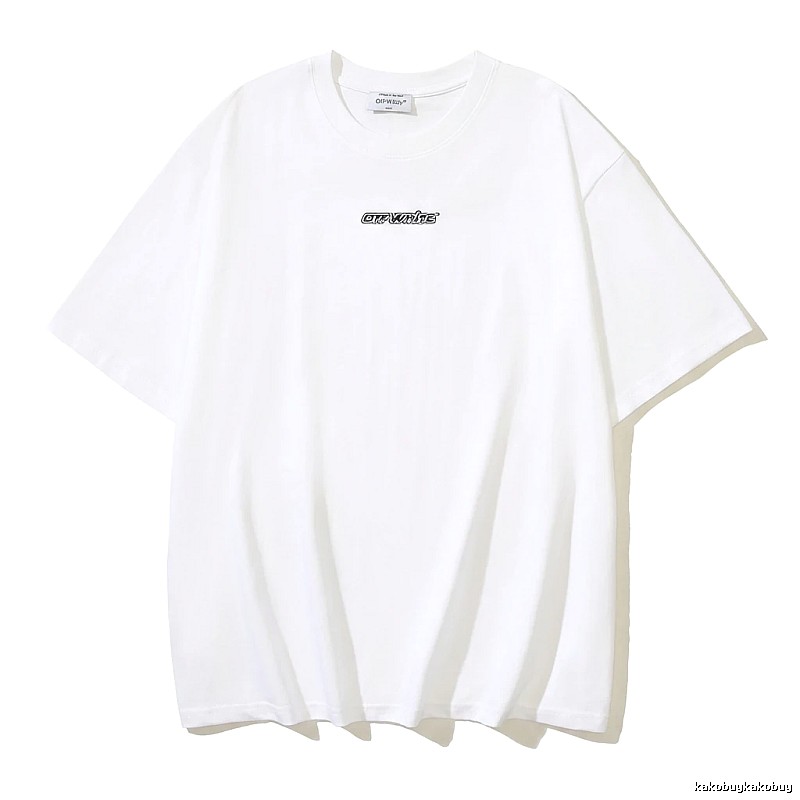 Off-White minimalist style white T-shirt