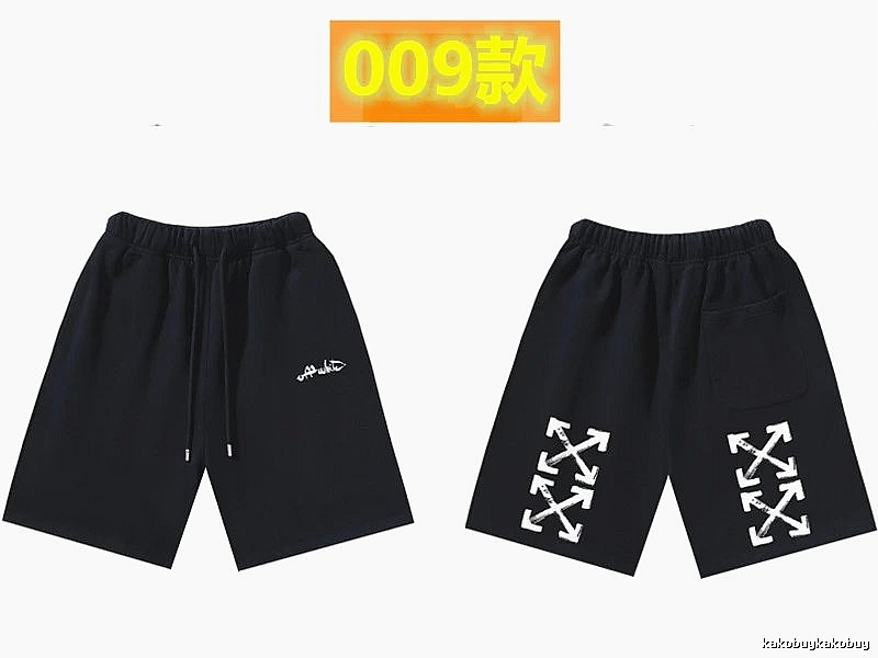 Off-White Style 009 Trendy Cool Black Shorts