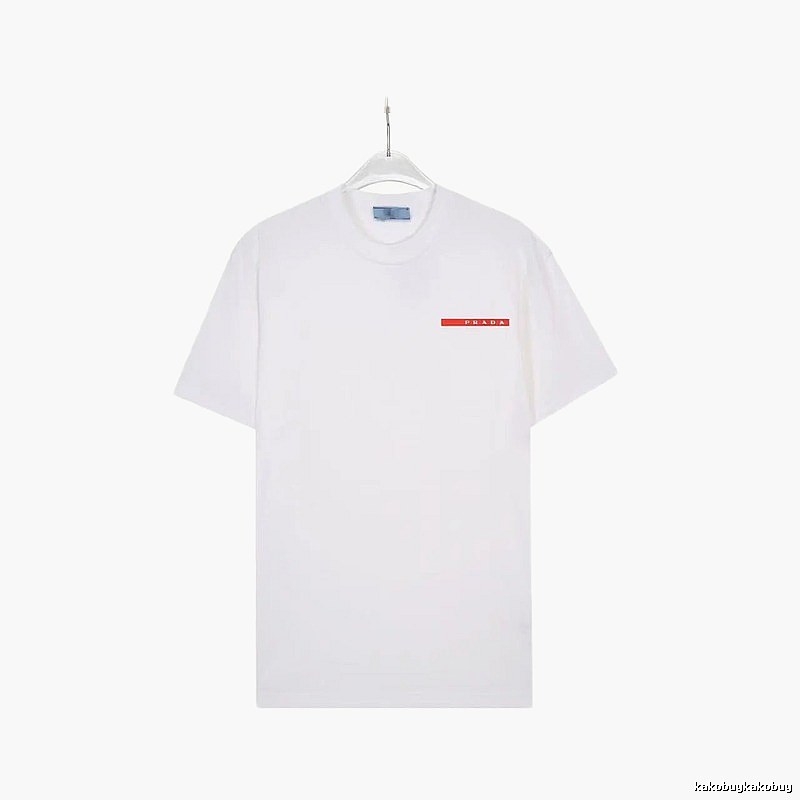 Prada Red Label Minimalist Style White Short-sleeve T-shirt
