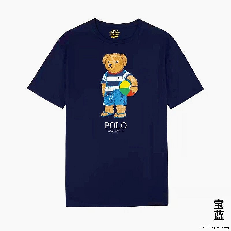 Ralph Lauren Bear Trend Brand Sapphire Blue T-shirt