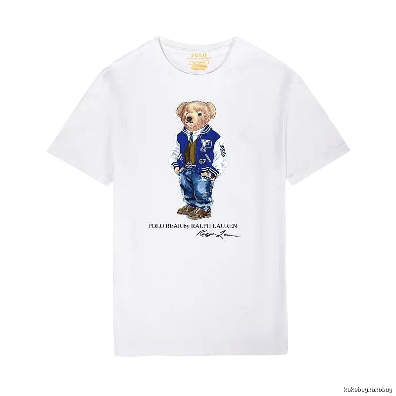 Ralph Lauren Bear Trend Brand White T-shirt