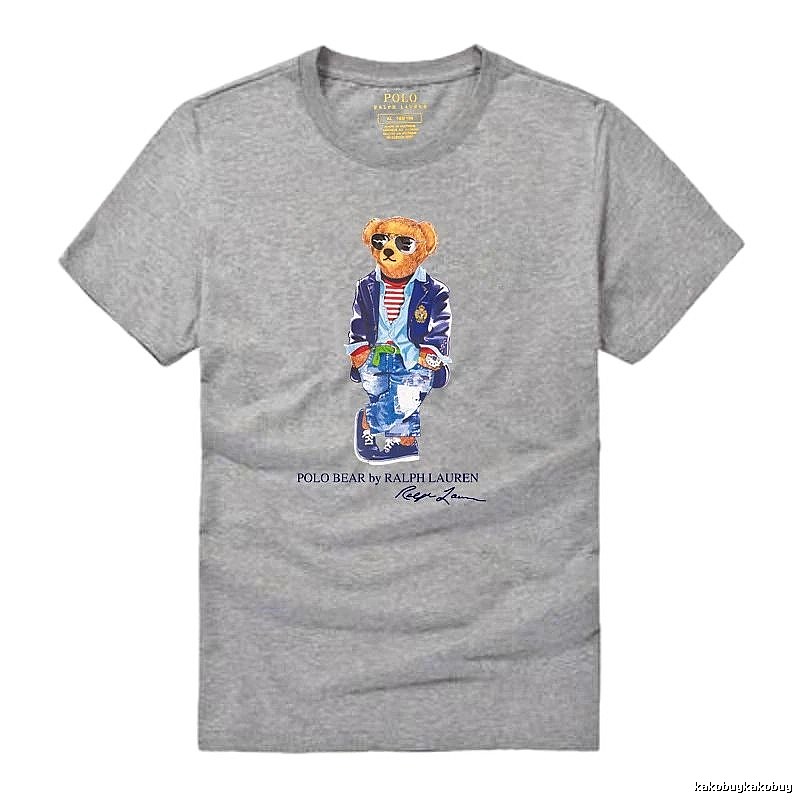 Ralph Lauren Polo Bear trendy brand heather grey T-shirt