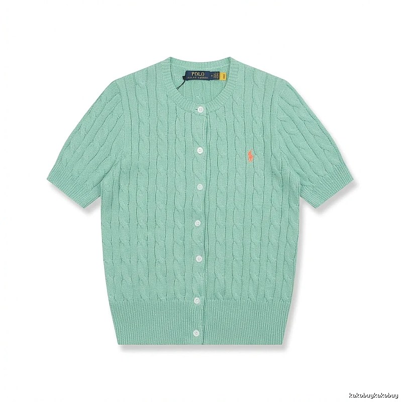 Ralph Lauren Polo light green knitted cardigan