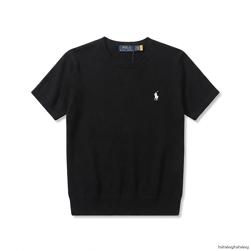 Ralph Lauren Polo series black short-sleeved shirts