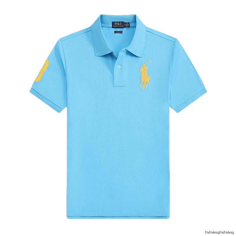 Ralph Lauren Polo series blue short-sleeved shirts