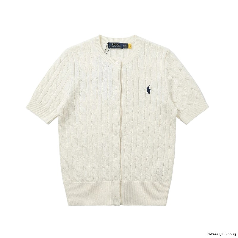 Ralph Lauren Polo white knitted cardigan
