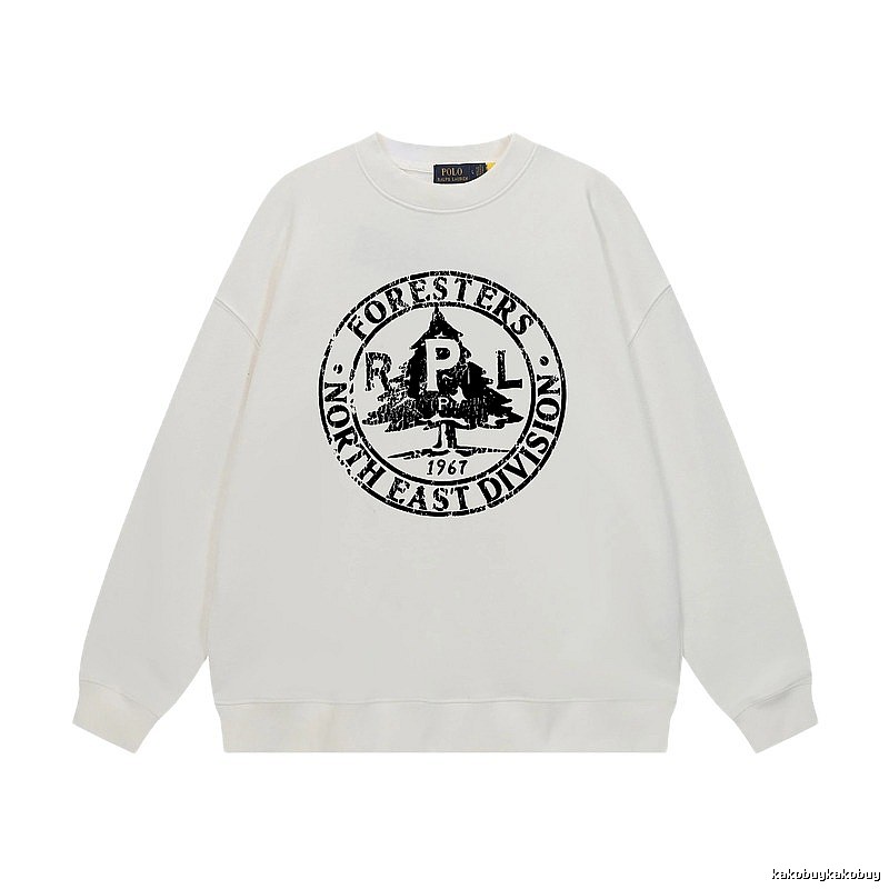 Ralph Lauren retro-style white sweatshirt