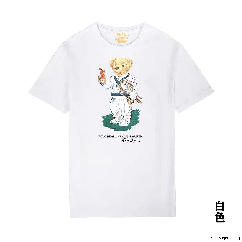 Ralph Lauren Teddy Bear Series White T-shirt