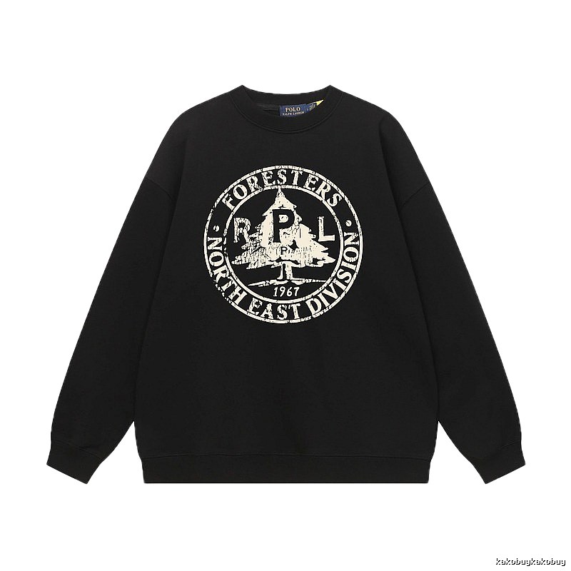 Ralph Lauren vintage-style black sweatshirt
