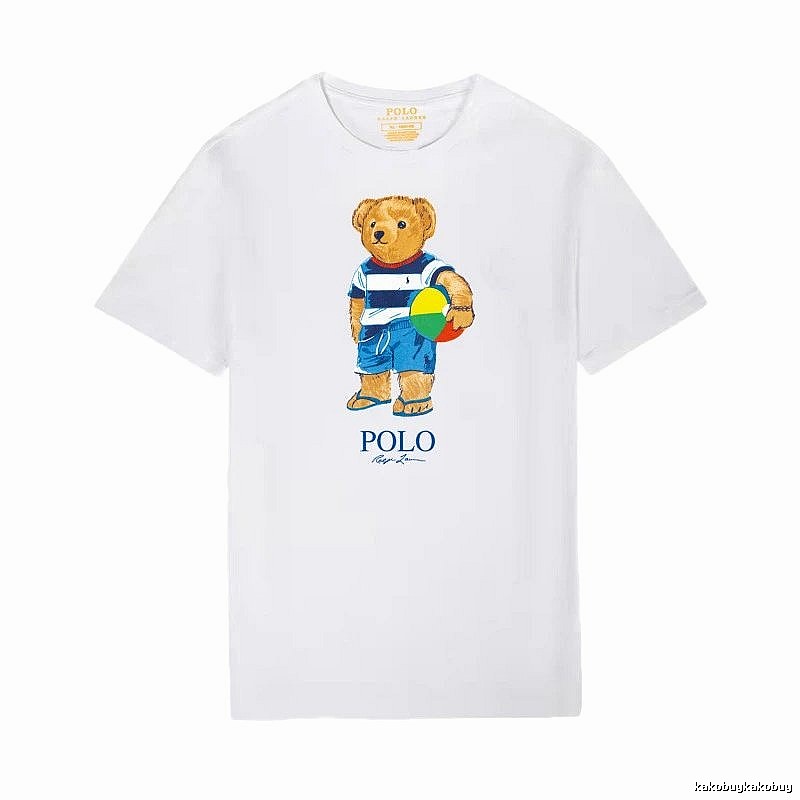 Ralph Lauren white T-shirt with teddy bear print
