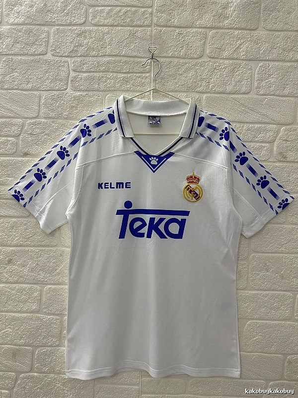 Real Madrid Classic Retro Teka soccer jersey White Retro Football for Daily Styling