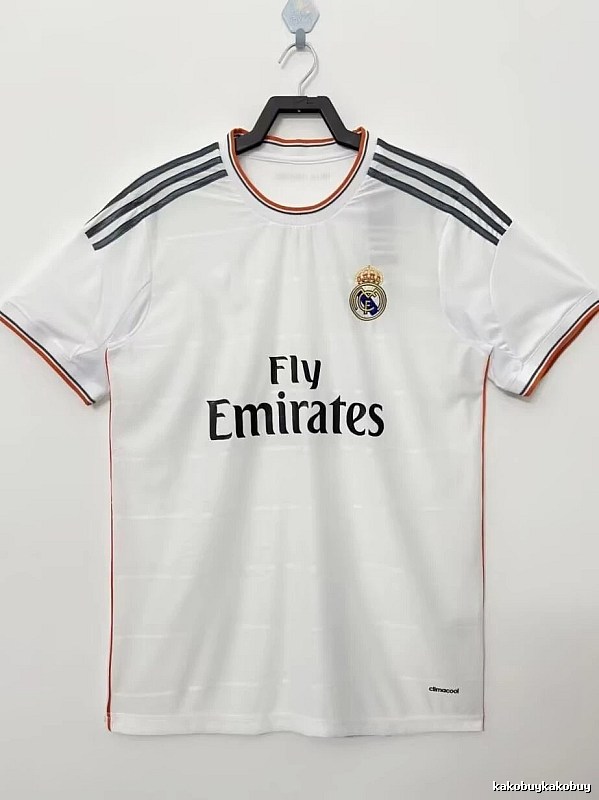 Real Madrid Summer Retro Teka soccer jersey White Retro Football with Bold Graphic