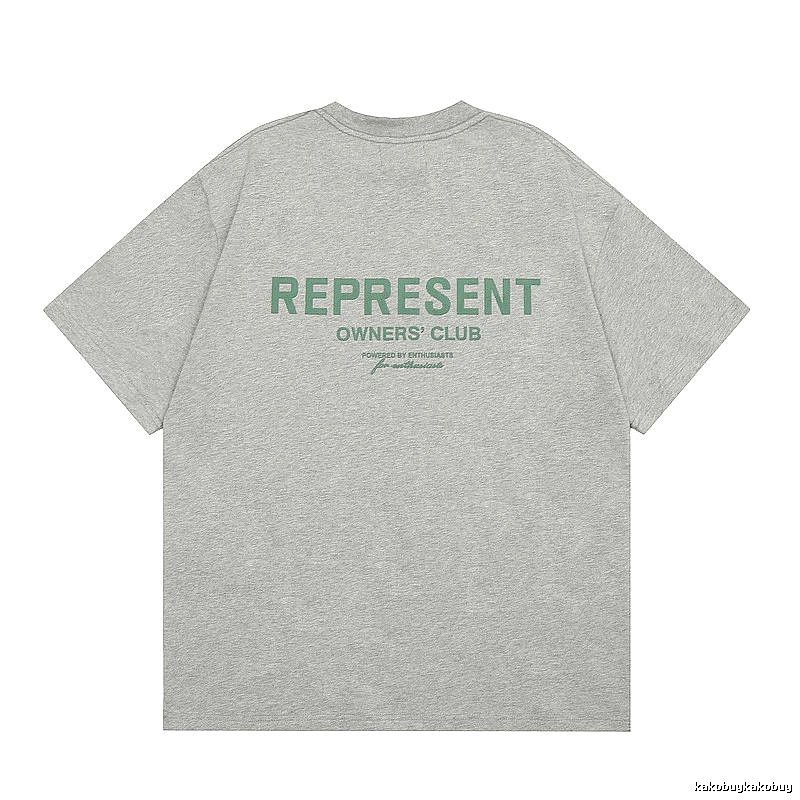 Represent Gray Style 801 Owners Club T-Shirt Casual Layering Logo