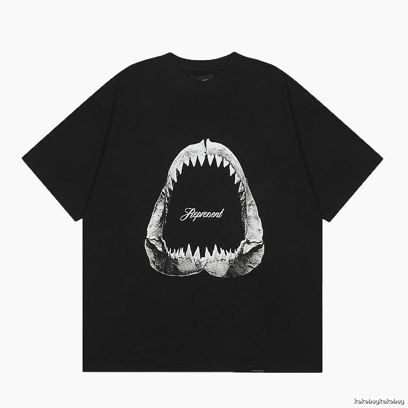 Represent Shark Jaw High Street Black Short Sleeve T-Shirt