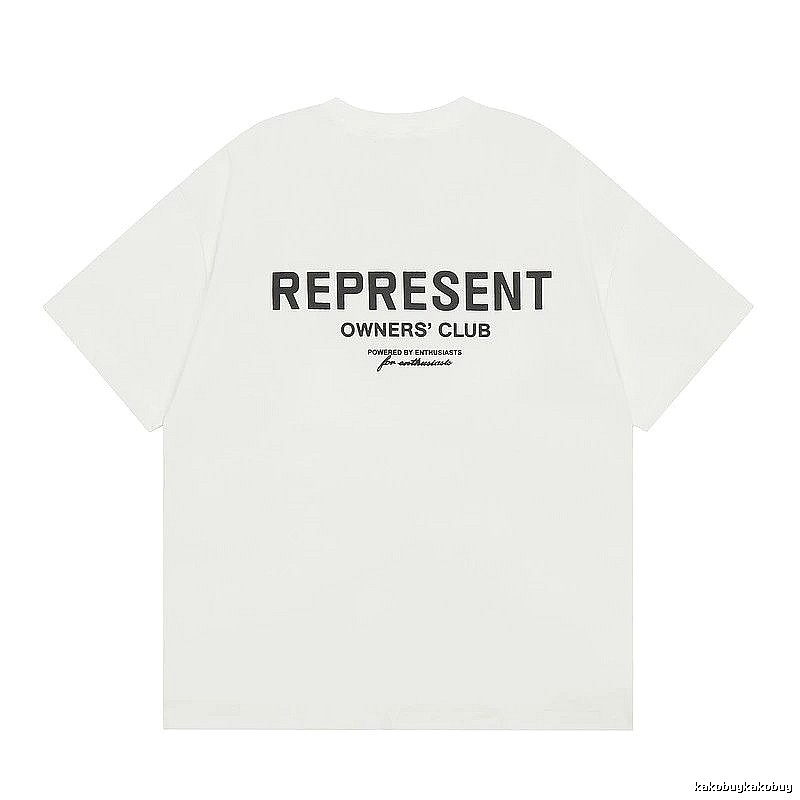 Represent White Style 801 Owners Club T-Shirt Color Pop Logo