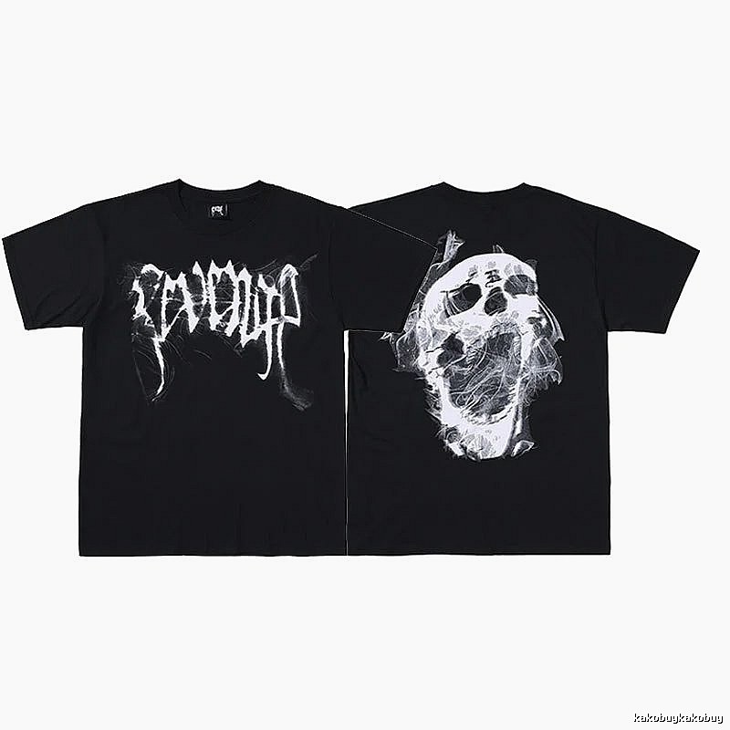 Revenge Black Skull Graphic T-Shirt Weekend Wear